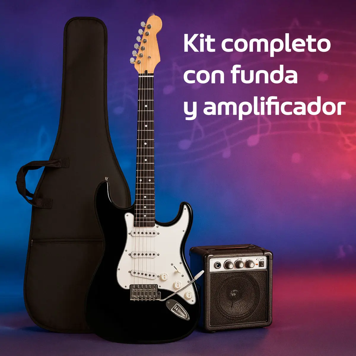 Guitarra Eléctrica Amplificador Y Acceso 3