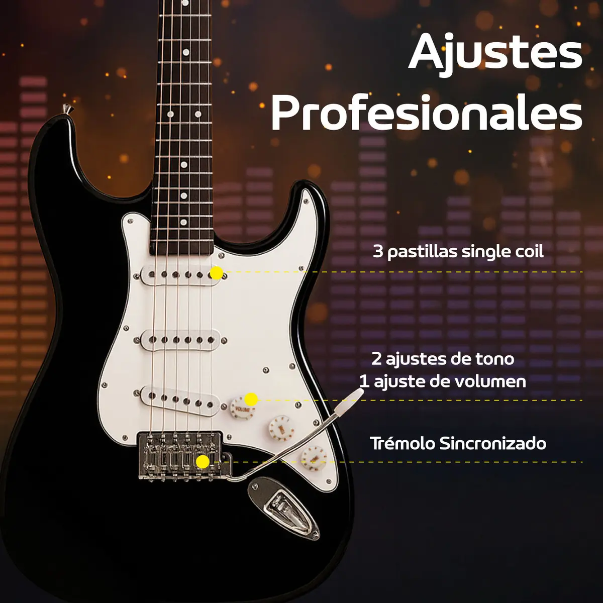 Guitarra Eléctrica Amplificador Y Acceso 4
