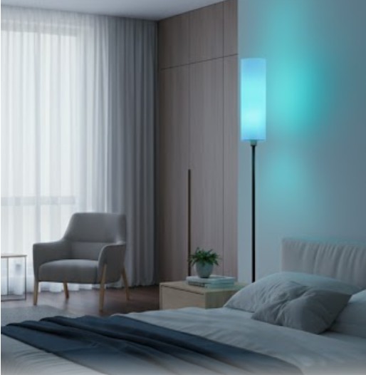 Lampara De Pie Moderna Rgb Minimalista