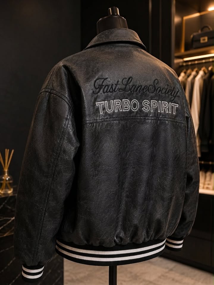 Chaqueta Overzise Alta Gama En Cuero 3