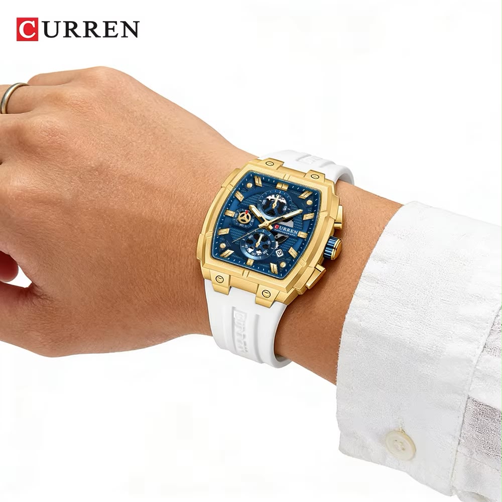 Reloj Curren 8488 Pulso Silicona  3