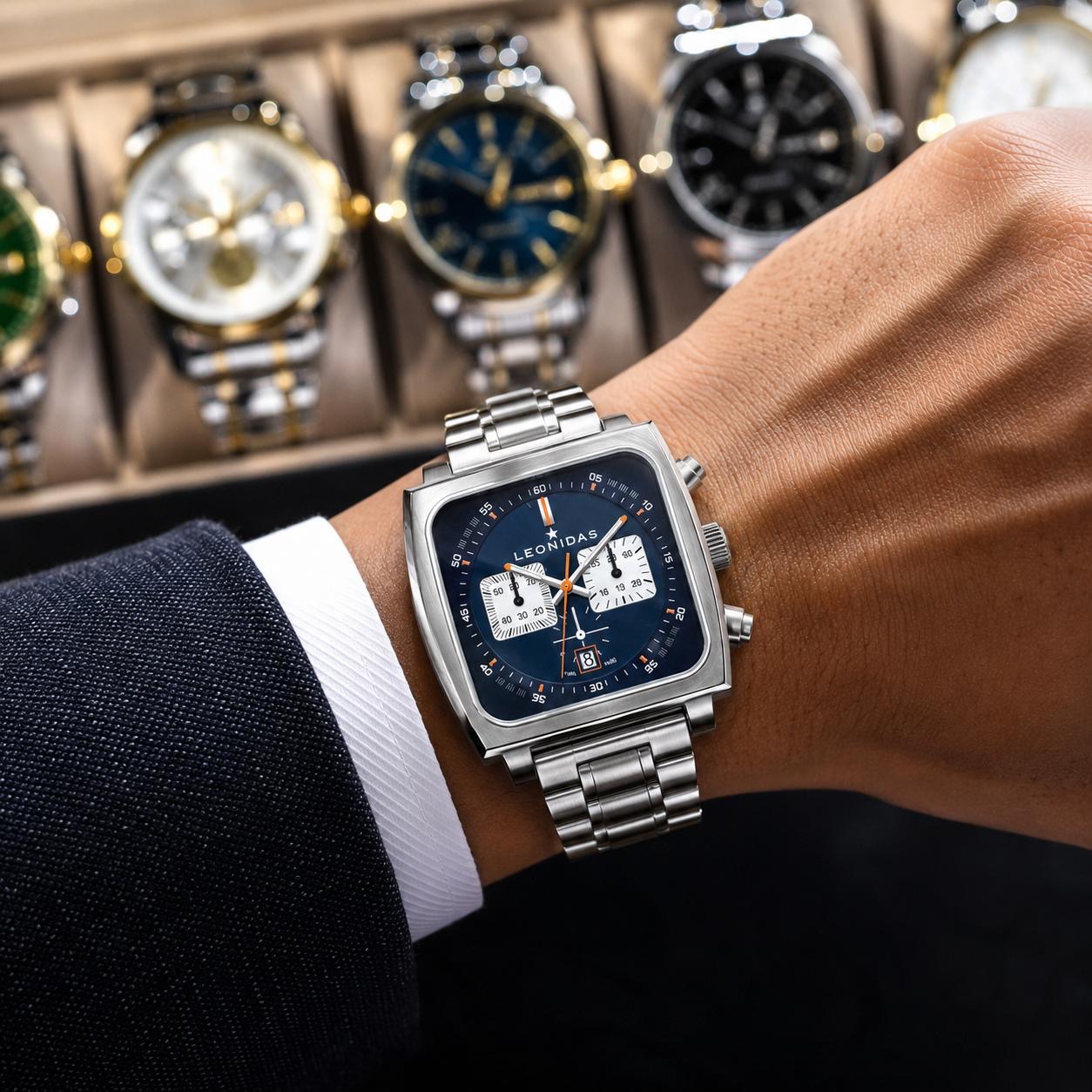 Reloj Leonidas 2182 Cuadrado 3
