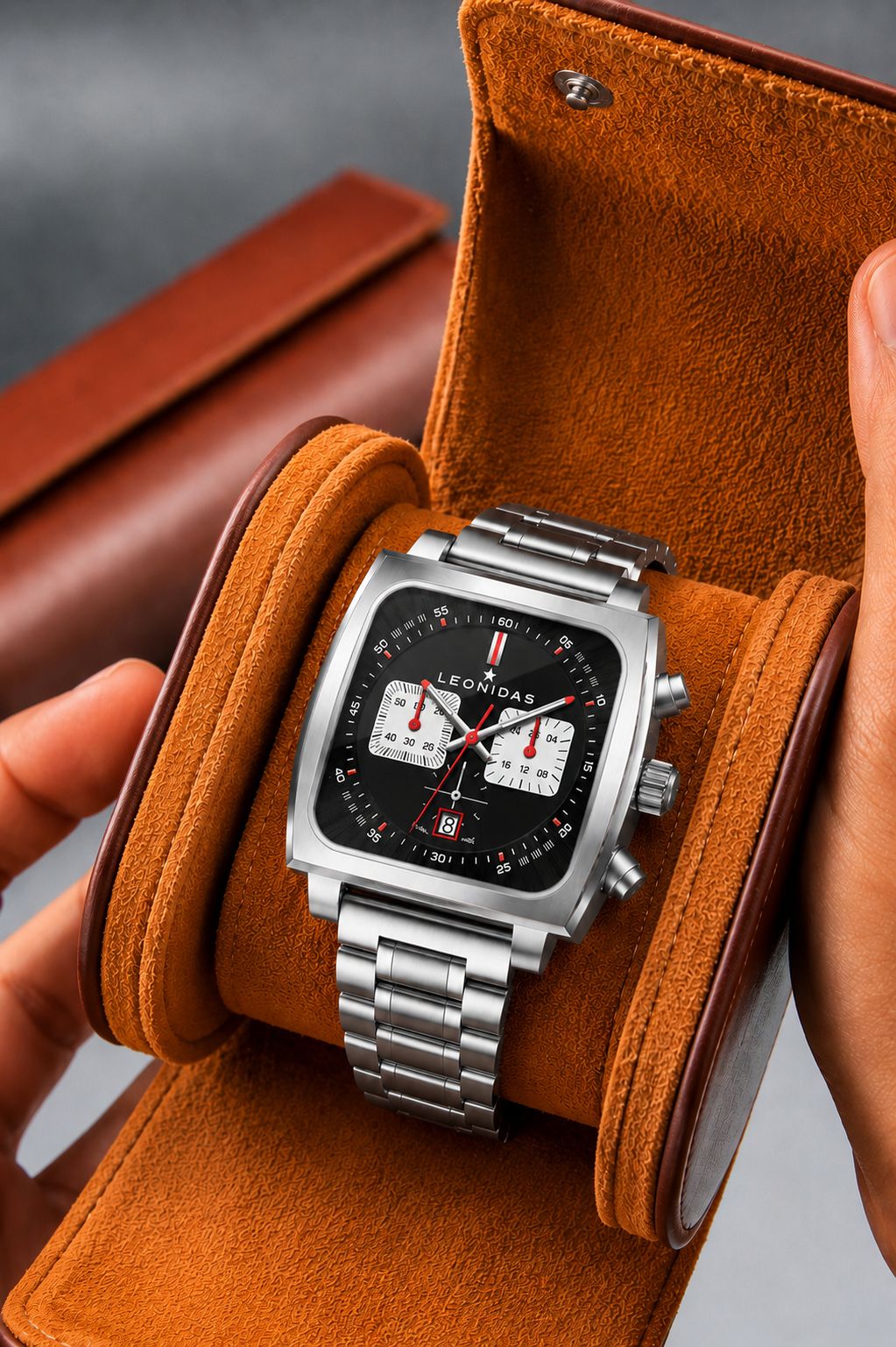 Reloj Leonidas 2182 Cuadrado 8