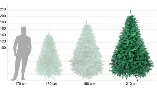 Árbol De Navidad Robusto 2.10 M Verde  4