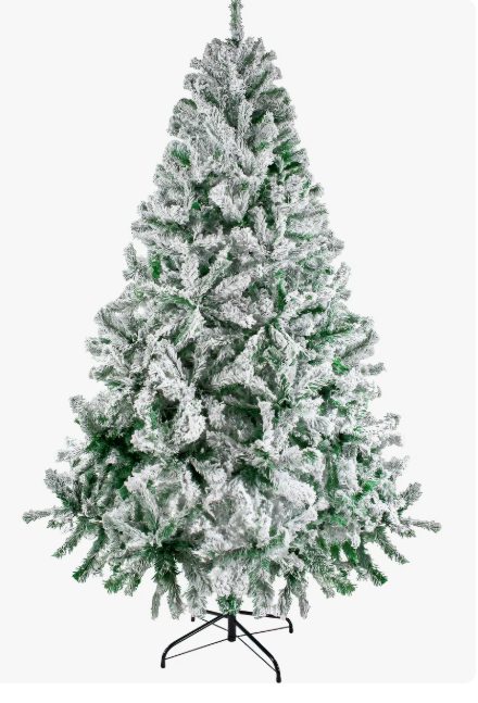 Árbol Navidad Nevado 1.96m Pino Navideño