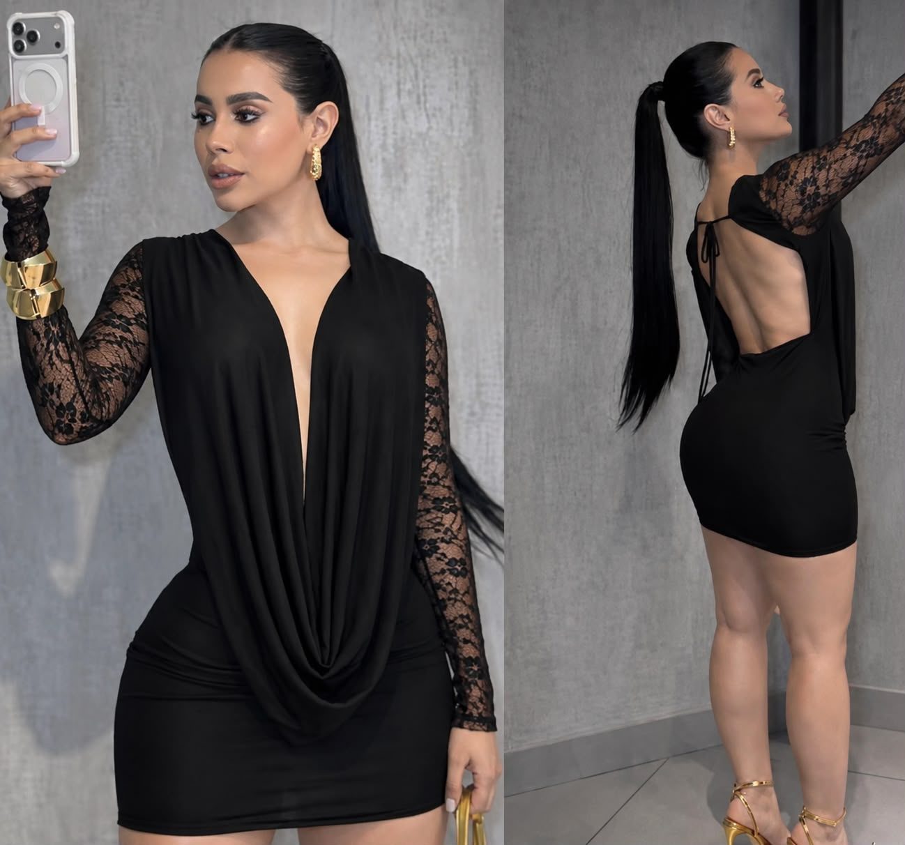 Vestido Blonda de Mujer