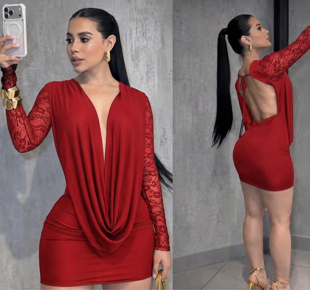 Vestido Blonda de Mujer