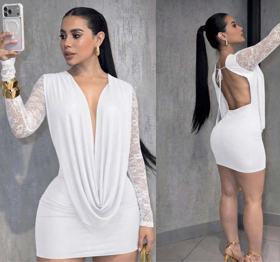 Vestido Blonda de Mujer 4